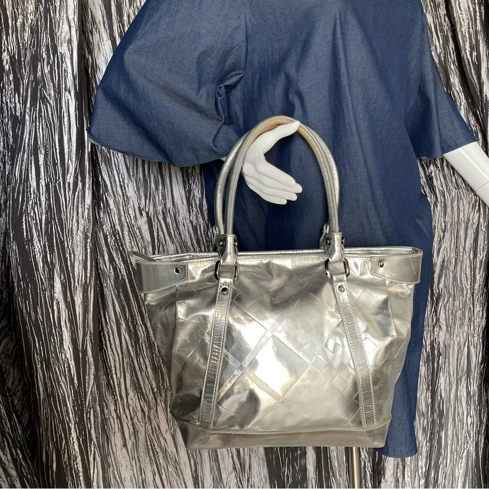Burberry Silver Ember Tote Bag